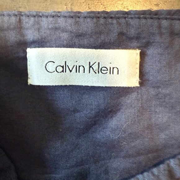 Calvin Klein Women’s Sleeveless 100%‎ Cotton Navy Dress Size S - Picture 10 of 11